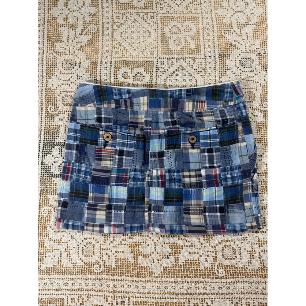 American Eagle Vintage Blue Y2K
Patchwork Plaid Mini Low Rise Skirt Size 2 - Picture 11 of 11
